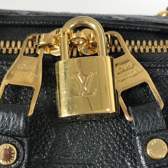 LOUIS VUITTON Navy Monogram Leather Shoulder Bag - Picture 15 of 16